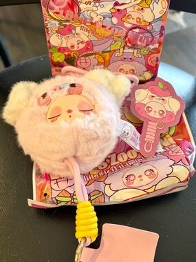 Liila’s Zoo Mini Phone Strap Litchi Pig